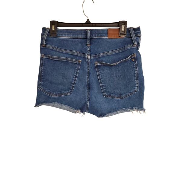 Women's Madewell Medium Wash High-Rise Cut-Off Denim Jean Shorts | Size 30 - Picture 2 of 9